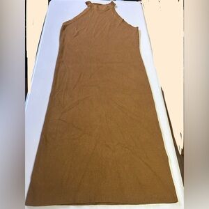 Old Navy Sleeveless Rust Broen Ribbed Dress